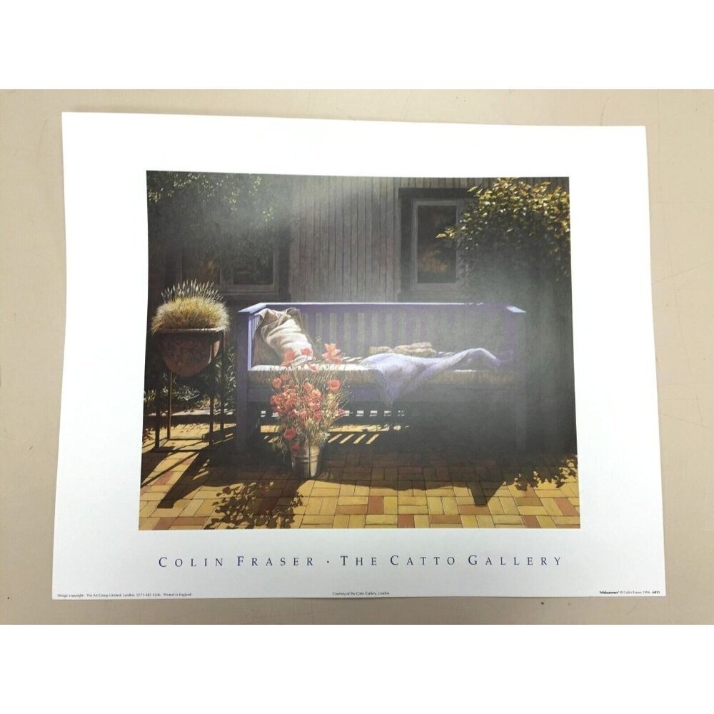 19.75"x15.75" Art Print MIDSUMMER by COLIN FRASER The Catto Gallery London 1996